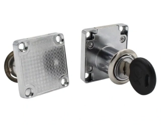 Zásuvkový zámek, zámek pro šuplík zinek 22mm universální