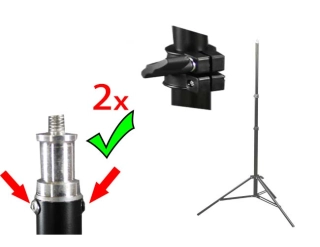 Stativ W-803 pro stud. světlo-blesk 220cm 22-19-16mm ocel