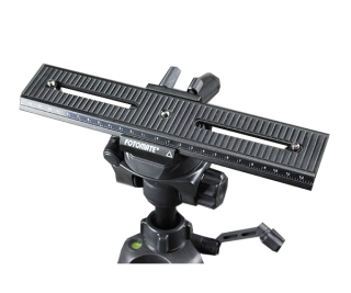 Stativová hlava makro sáňky 1 osa, 200mm