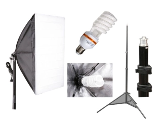 Elementrix softbox 50x70cm 35W, stativ