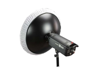 bílý beauty dish s voštinou a difuzérem 70 cm