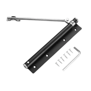Automatický zavírač dveří 145° sklopný černý