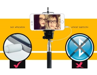 Selfie monopod s kabelem a držákem