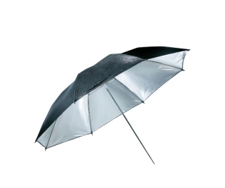 Studiový fotografický deštník 102cm stříbrný