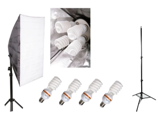 Elementrix softbox set lampa 4x35W, stativ