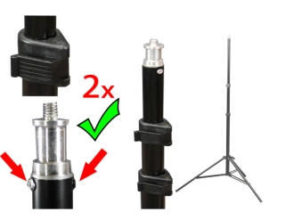 Stativ W-803 pro stud. světlo-blesk 238cm 22-19-16mm