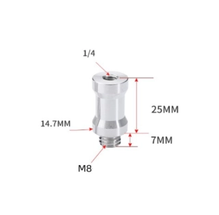 Stativový čep 14.7mm 1/4 na M8 CC20