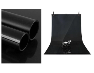 Fotopozadí černé PVC 60x130 lesklé matné