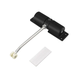 Automatický zavírač dveří 145° pružinový černý