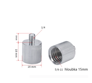 Elementrix Nivelační redukce 5/8"-11 na 1/4"-20