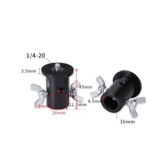 Stativový adaptér čepu 16mm s hlavou aretace