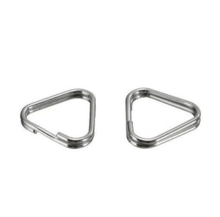 Triangl, Split Rings kovové očka na popruh 2ks