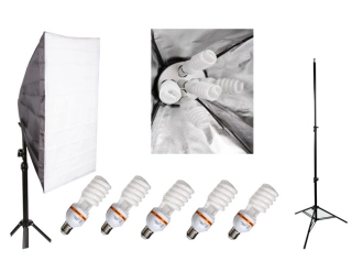 Elementrix softbox set lampa 5x35W, stativ
