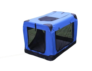 Klec pro psa, přepravní klec, látková přepravka, 4XL modrá